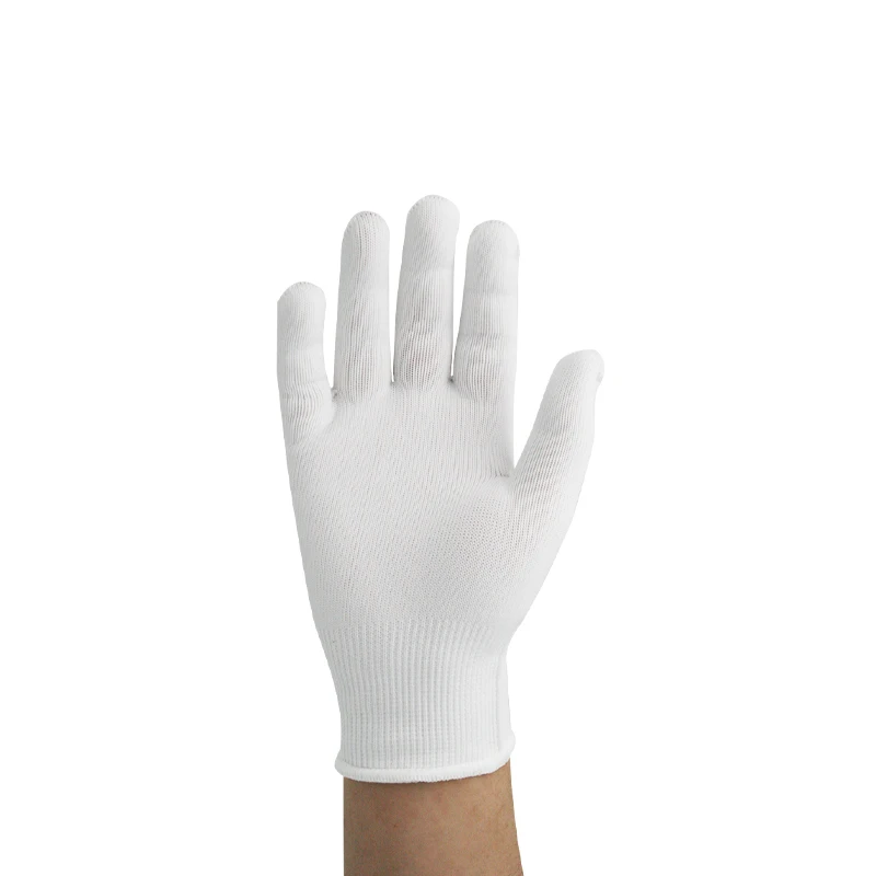 Best Quality 10 Gauge Bleached White Cotton Gloves Hard-Wearing Anti-Slip and Breathable Safety String Knitted Gloves