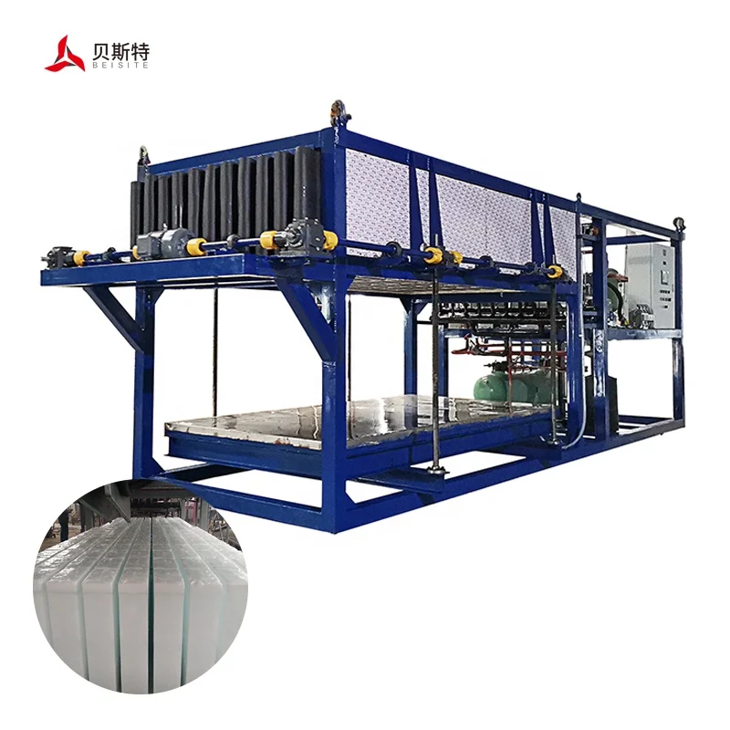 Big Capacity Industrial Plate Cube block ice making machine Automatic Ice Block Machine Price For Sale
