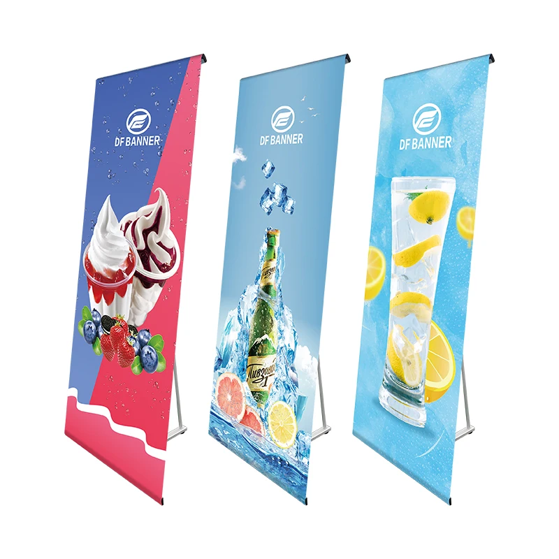 Factory Price Portable 80*200cm Aluminum L Banner Stand Custom Printing Roll up Display for Advertising for Exhibition & Display