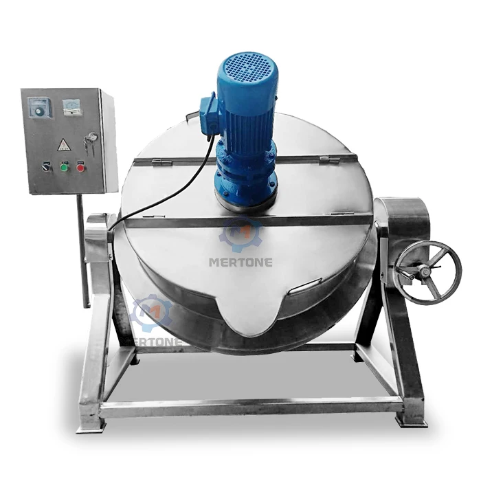 Electric Jacketed Kettle For Fruit Sauce Steam Jacket Autoclave