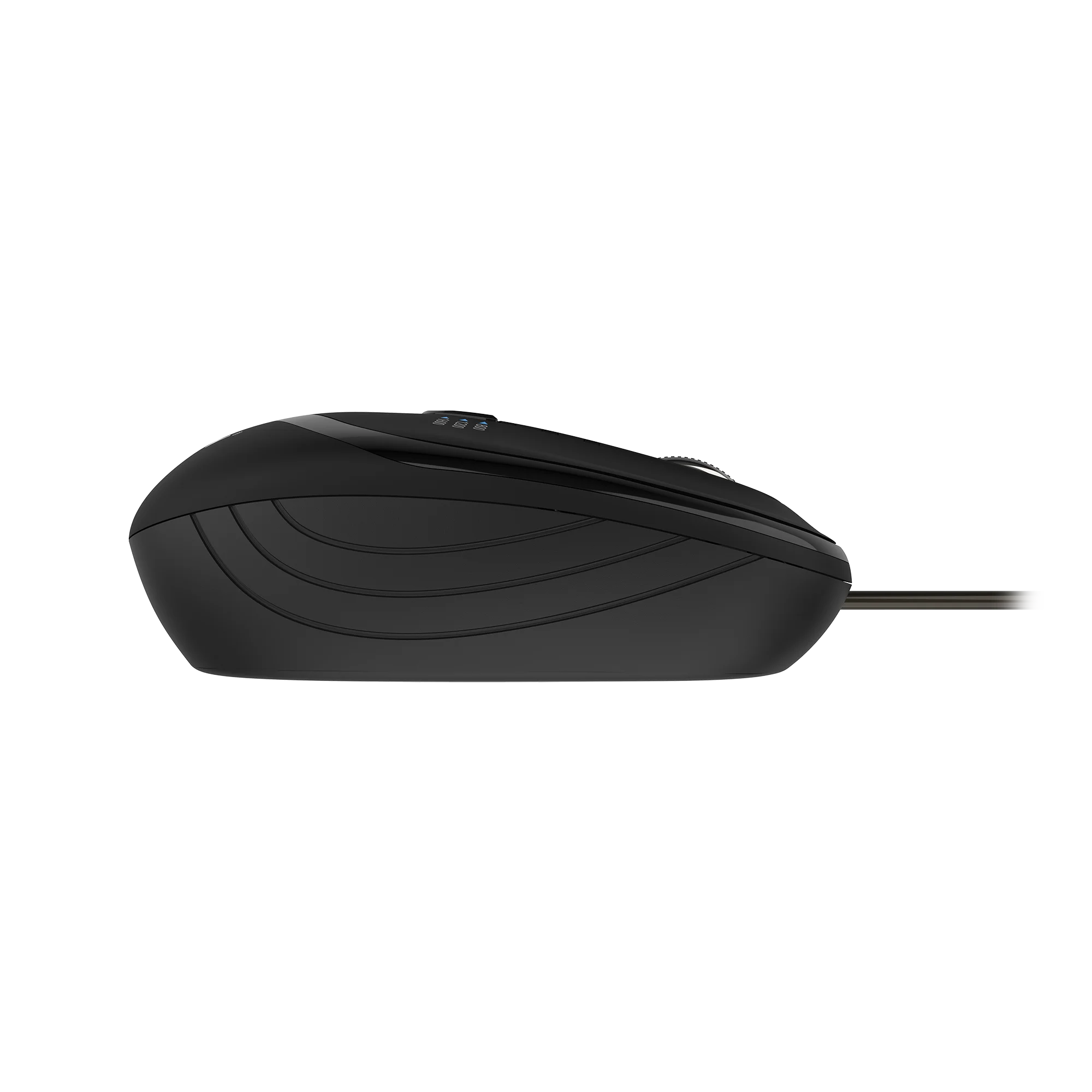 AIKUN Wired 3D Optical Mouse LT22 with DPI Switch 800/1200/1600,USB Cable,Rubber Wheel,Plug and Play