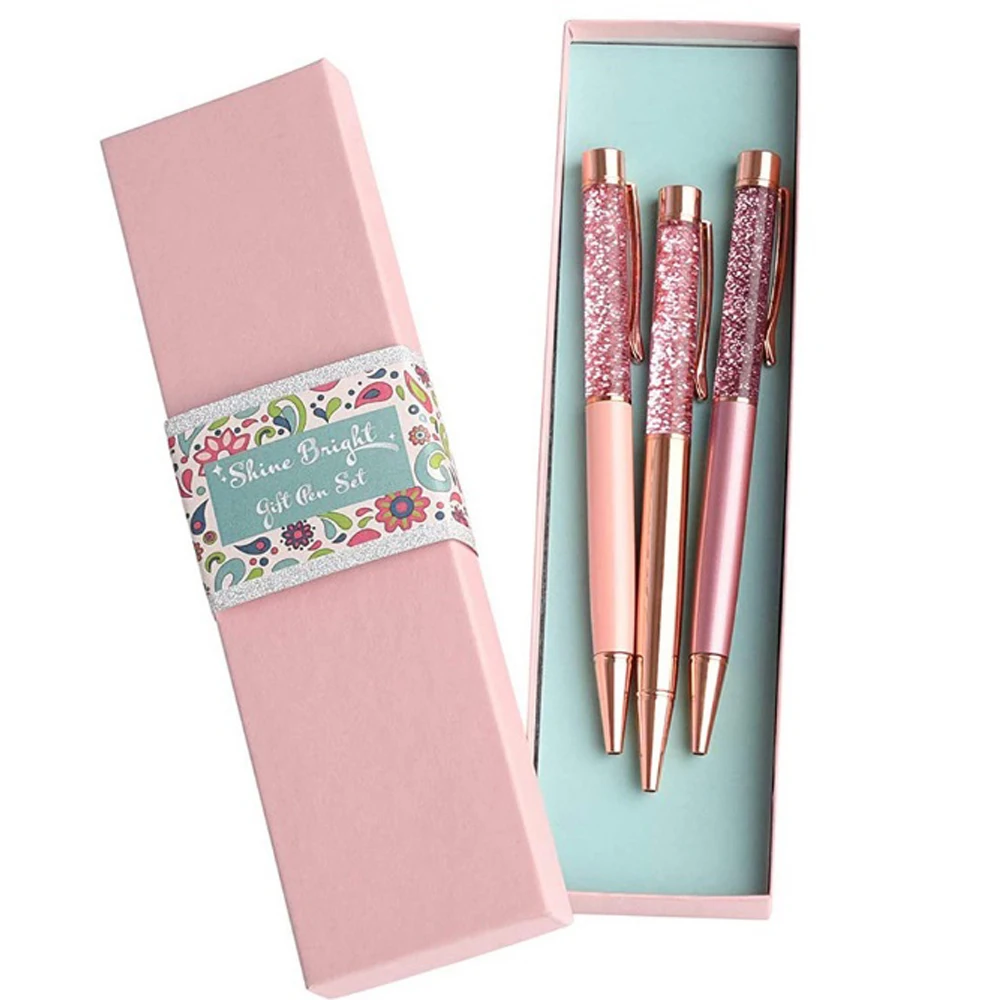 Custom Gift Metal Ballpoint Pens with Large Crystal Diamond as Wedding Gifts