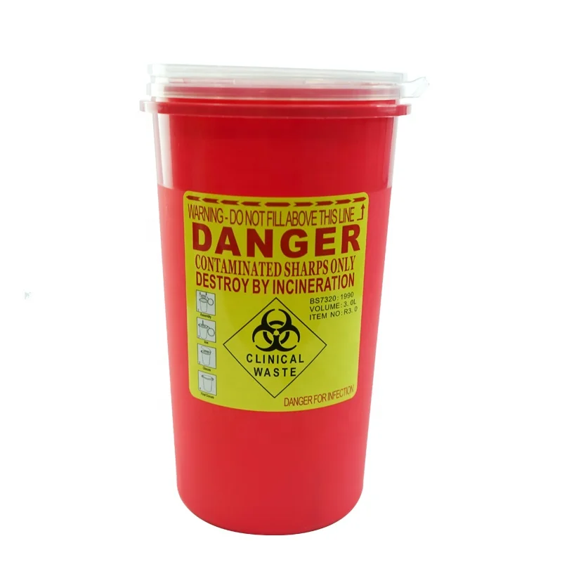 Wholesale Cheap Plastic sharps box 3 Lts Sharp Container Box Sharps Disposal Container