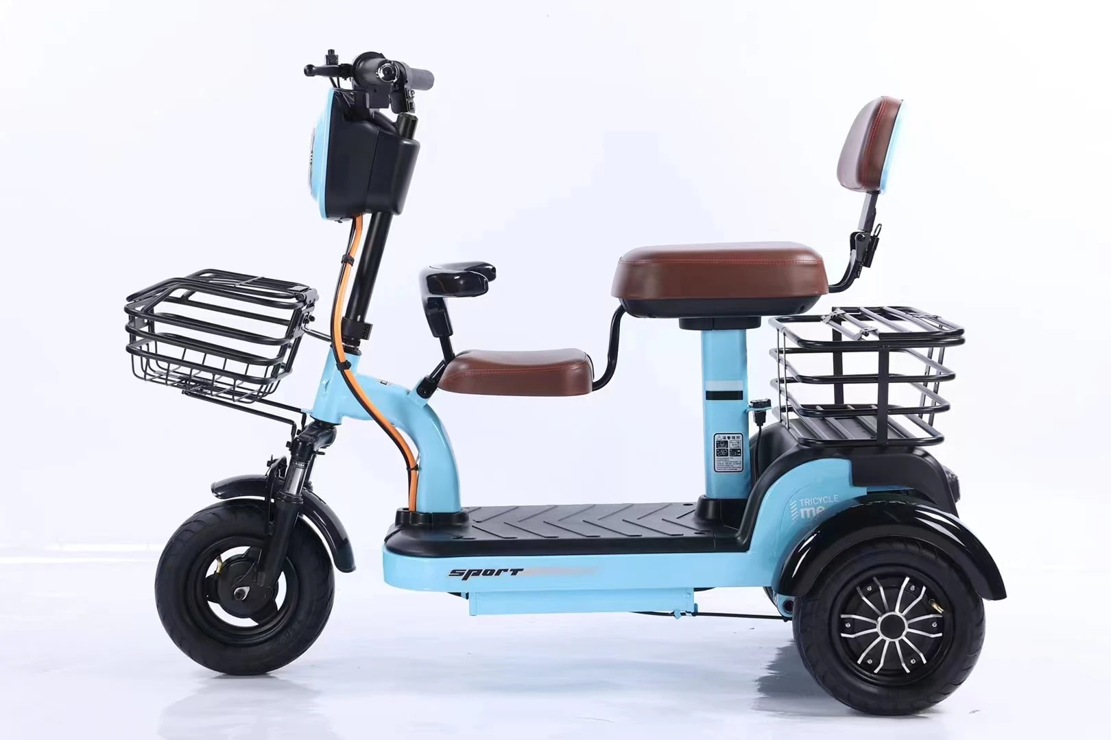 Electric bike 48v 500w for mom-kid Adult Mother 3 Wheel e-Bike Mom Kid Electric e Bicycle