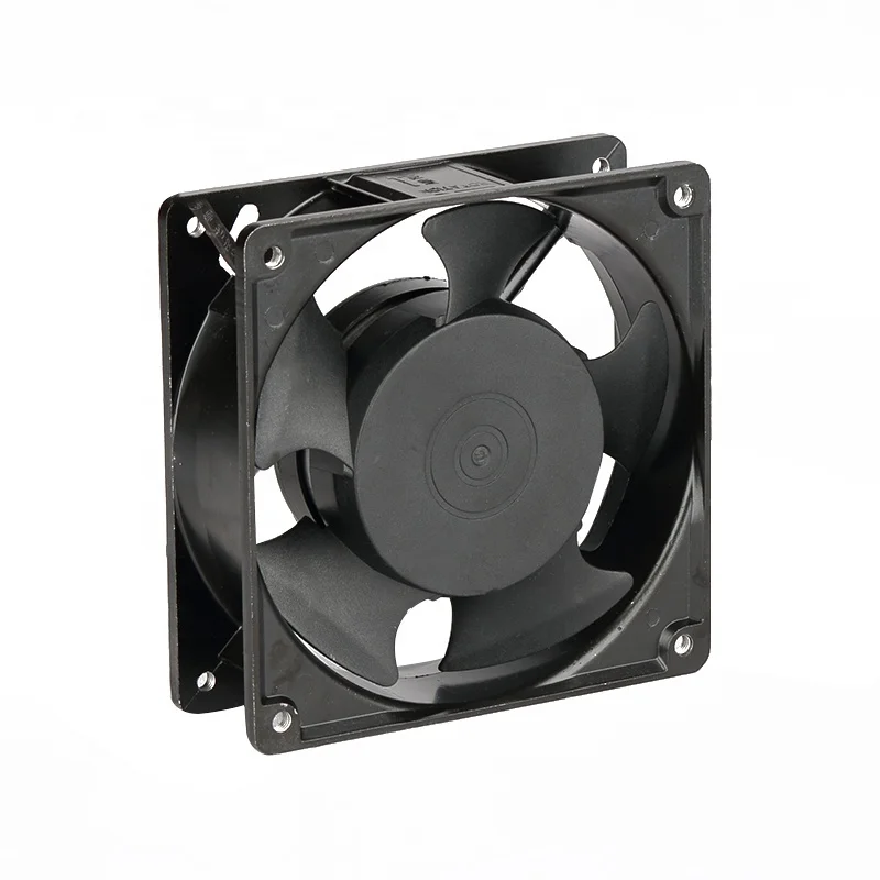 MEIXING GX12038  110V 220V 380V AC ball axial flow fan 120x120x38mm aluminum frame plastic blade cooling radiator fan