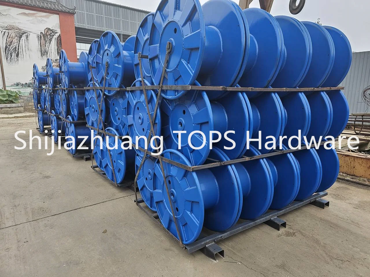 Factory supply metal steel wire bobbin spool customize size