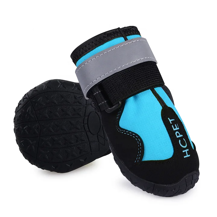 Dog Boots Waterproof Shoes for Medium Large Dogs Anti-Slip Paw Protectors 4 Pcs waterproof pet boots