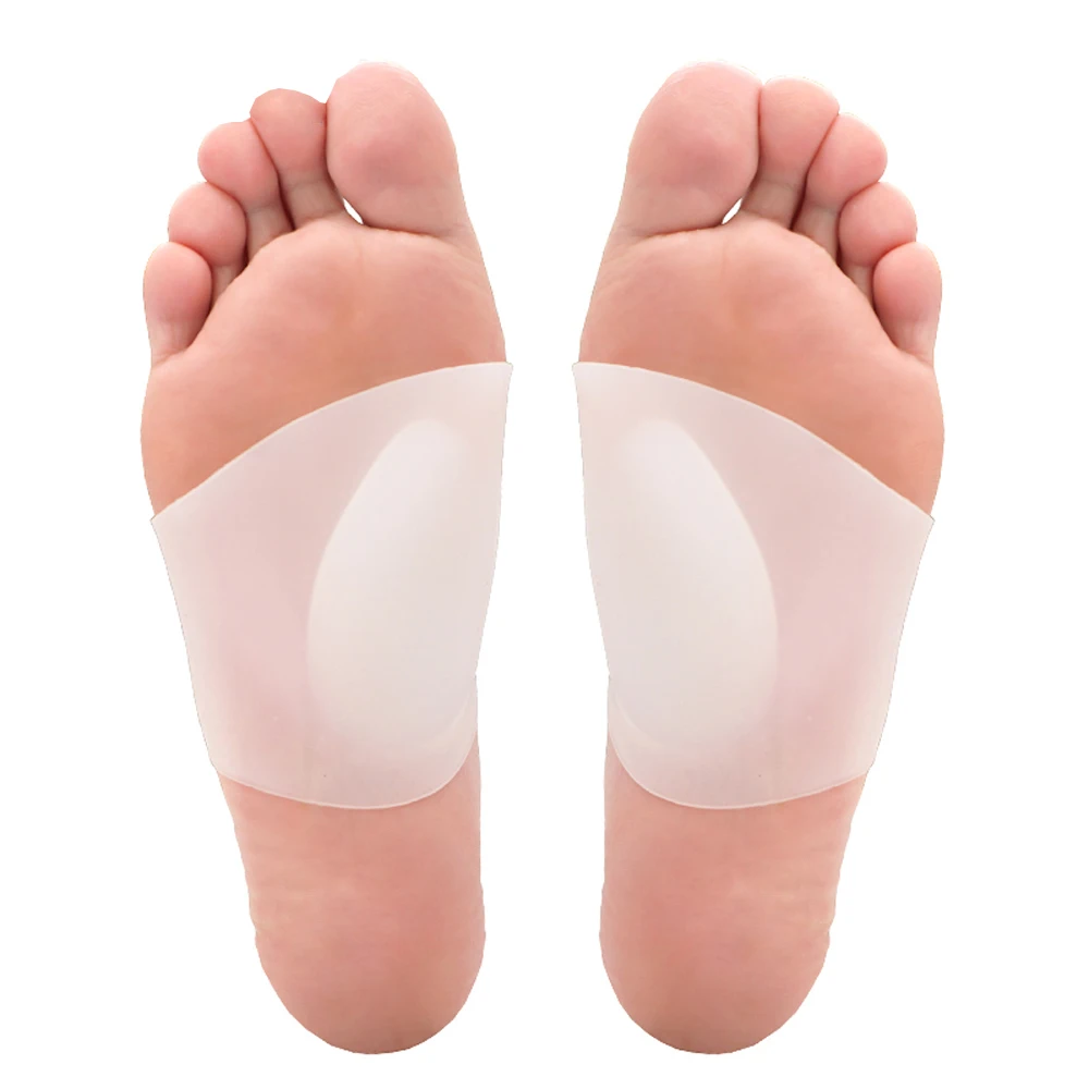 Silicone Gel Foot Arch support Corrector Sleeve Arch Supports Orthotic Braces Pain Relief Massage Pad