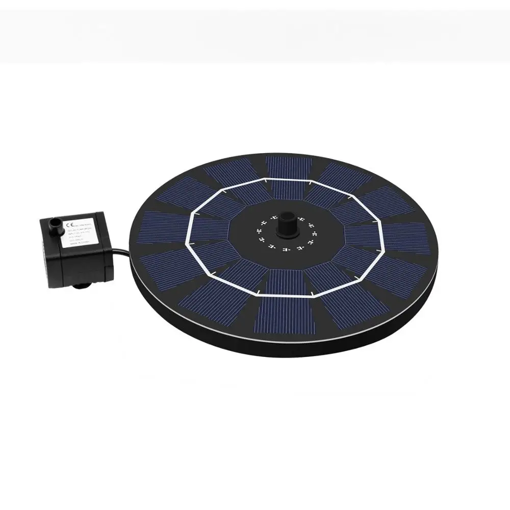 Free Standing Solar Powered Landscape Decorative Fountain Pump with Battery Backup for Garden Pool Pond Outdoor