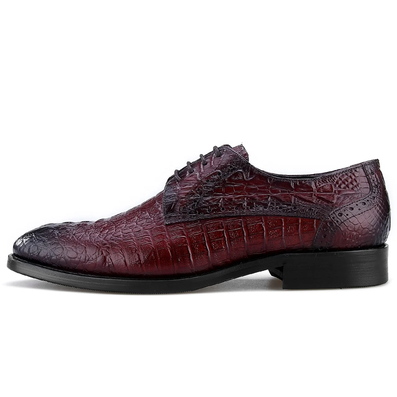 
High Quality Official Formal Men Derby Shoes Business Crocodile Print Men Dress Shoes Men Leather Shoes 