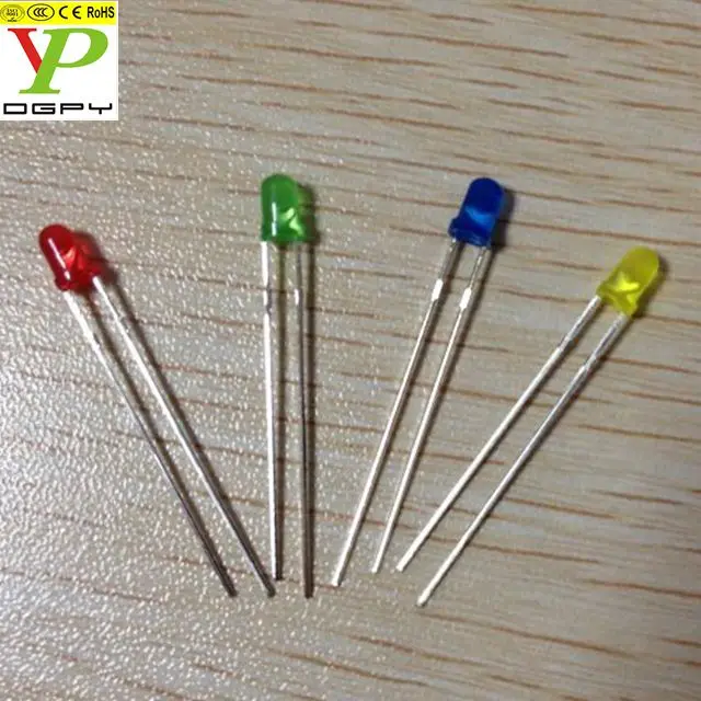 Customized high quality 3mm 5mm 8mm 10mm Blue Red/Yellow/Amber/IR/Pure Green/Orange/UV purple pink light emitting diodes led