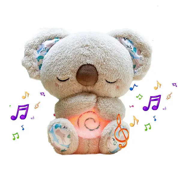 Leemook hot sale children plush toys babies koala stuffed animal plush sleeping toy with music