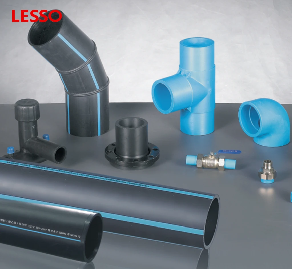 Lesso hdpe pipe black blue water pipe dn20-dn1600mm plastic agriculture water pipes for agriculture