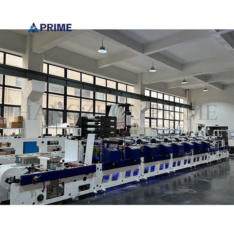 Best price 6 8 color high speed semi-auto adhesive label inline printing machine