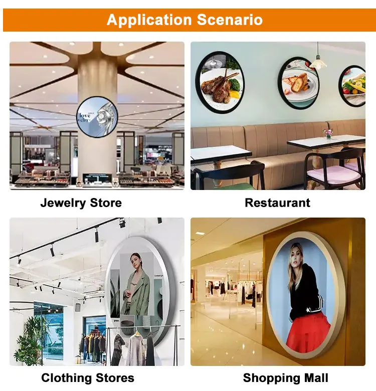 Samidisplay Заводская 23 6 дюймов круглый экран digital signage Круглая Панель индивидуальная рекламная круглая ЖК-дисплей