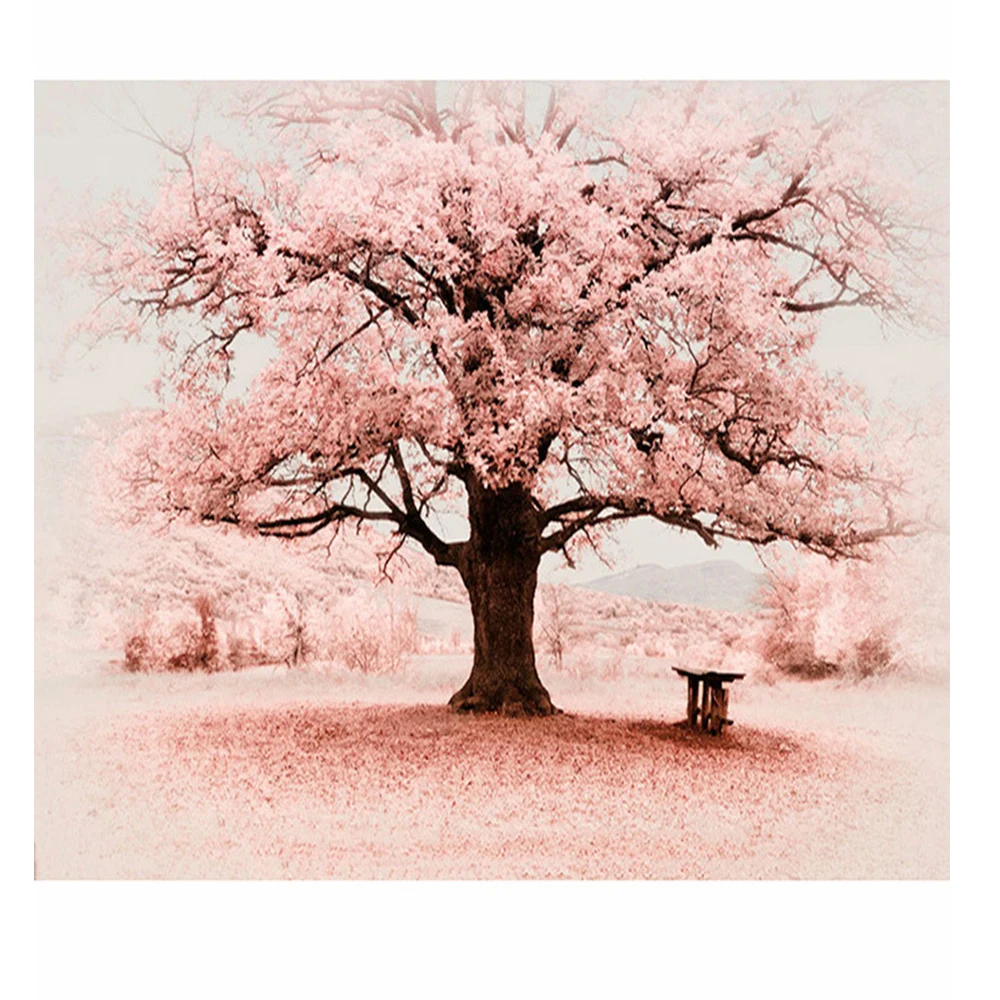 Diamond Embroidery Flowers Cherry Tree DIY Diamond Painting Pattern Rhinestones Sale Diamond Mosaic Needlework Kit