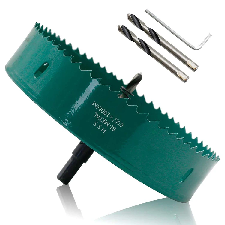 160mm BI-Metal Heavy Duty Hole Saw Cutter for Cutting Metal Wood Cornhole Boards Plastic Drywall