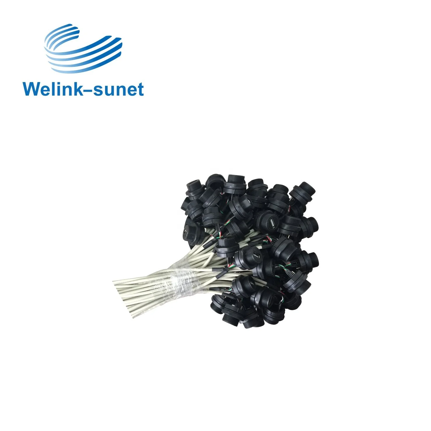 4P IP68 USB 2,0 водонепроницаемый разъем для ландшафтной лампы провода жгута