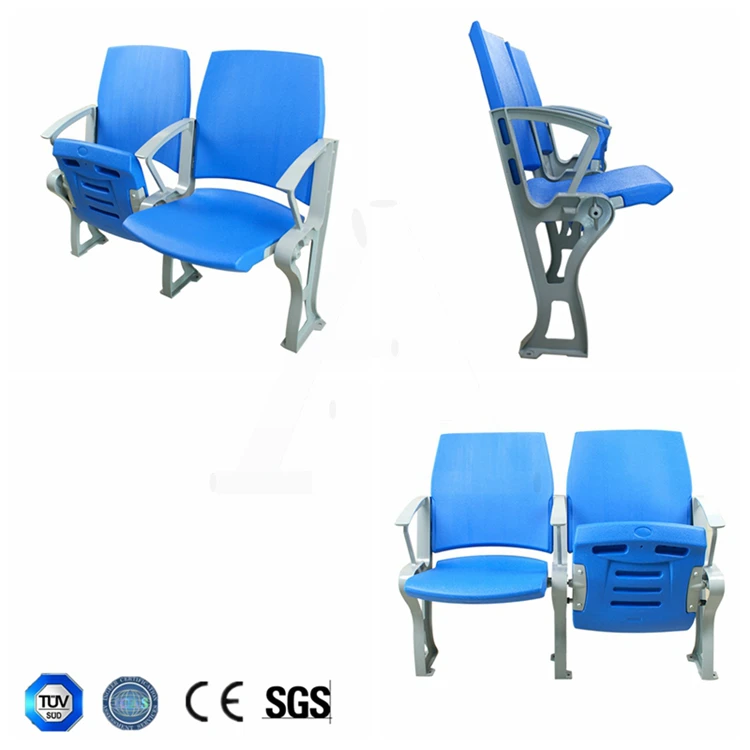 HDPE VIP Plastic Folding Stadium Seat Used Theater Chairs for Events and Outdoor Sports