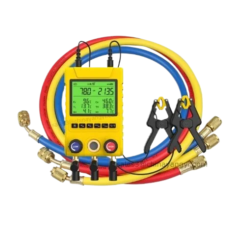 MG-mini MG-100/100A/100B portable HVAC Refrigeration Digital Manifold Gauge Air Conditioning Pressure Gauge Temperature Tester