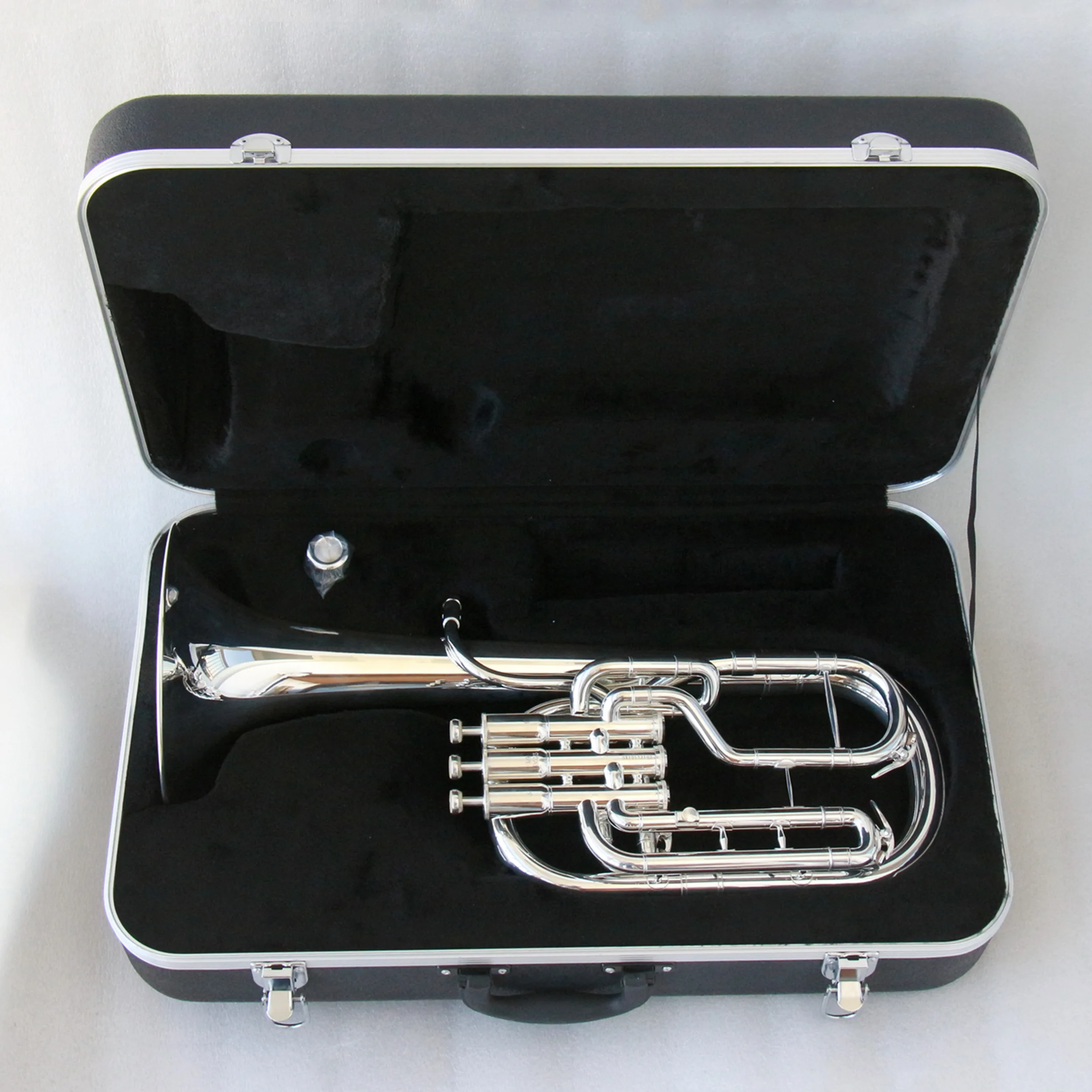 Good quality professional marching alto horn brass body silver plated alto horn instruments