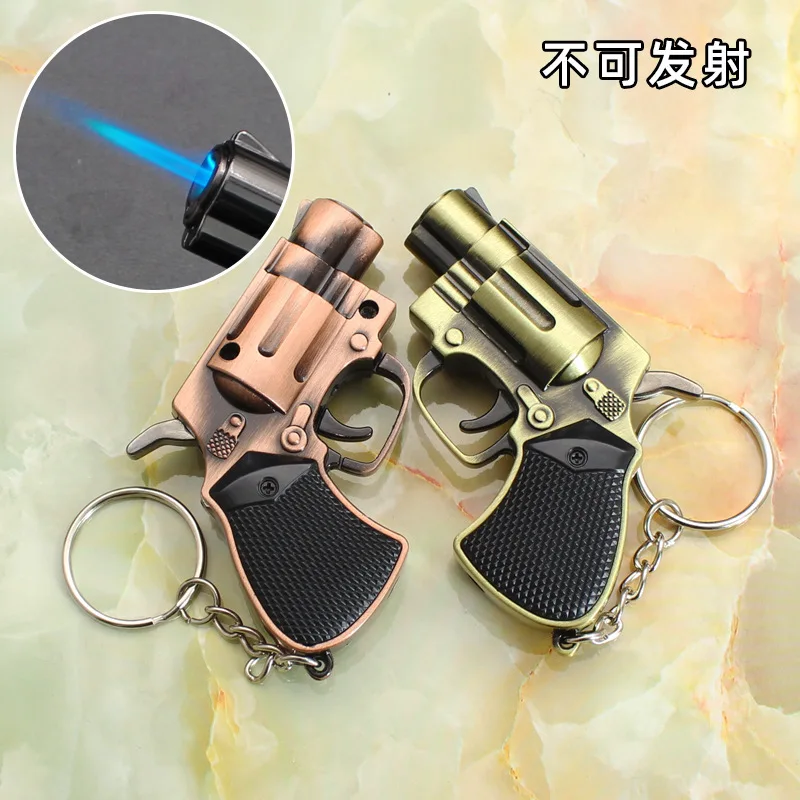 Холодная струйная горелка ветрозащитная регулируемая многоразовая Бутановая сигарная зажигалка подарки уличная Зажигалка в форме