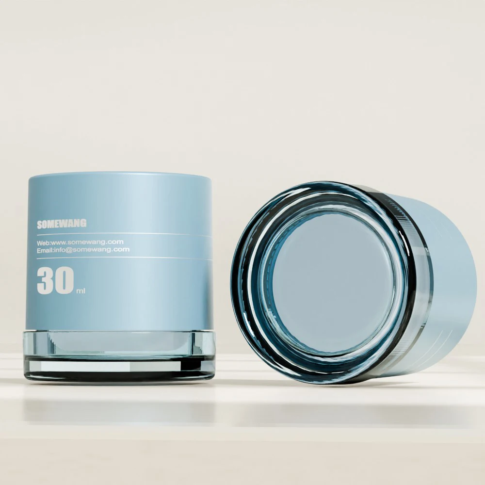 15g 30g 50g PMMA Jar with Lids Acrylic Plastic Cosmetic Container for Lotion Cream Skin Care Packaging Customized