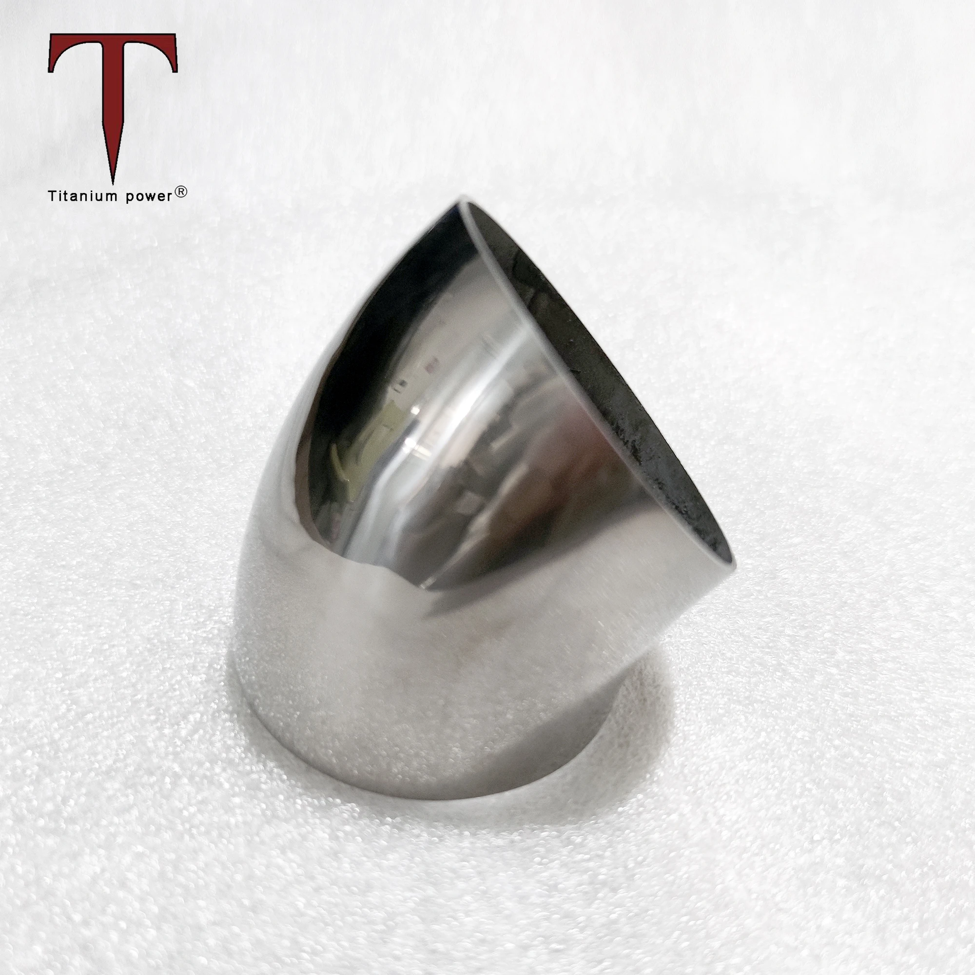 Titanium Exhaust Curved Stack Pipe 90degree/45degree Car Exhaust Elbow Welding Bend Pipe Fittings