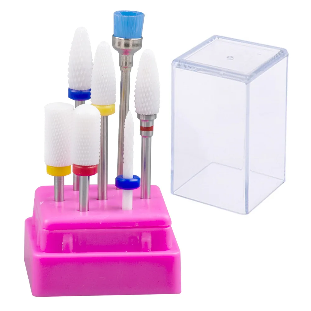 Горячая Распродажа, набор керамических насадок для ногтей