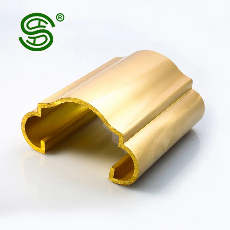 Customized Indoor Staircase Handrail Brass Balustrade Metal Stairs Railing Brass handrail