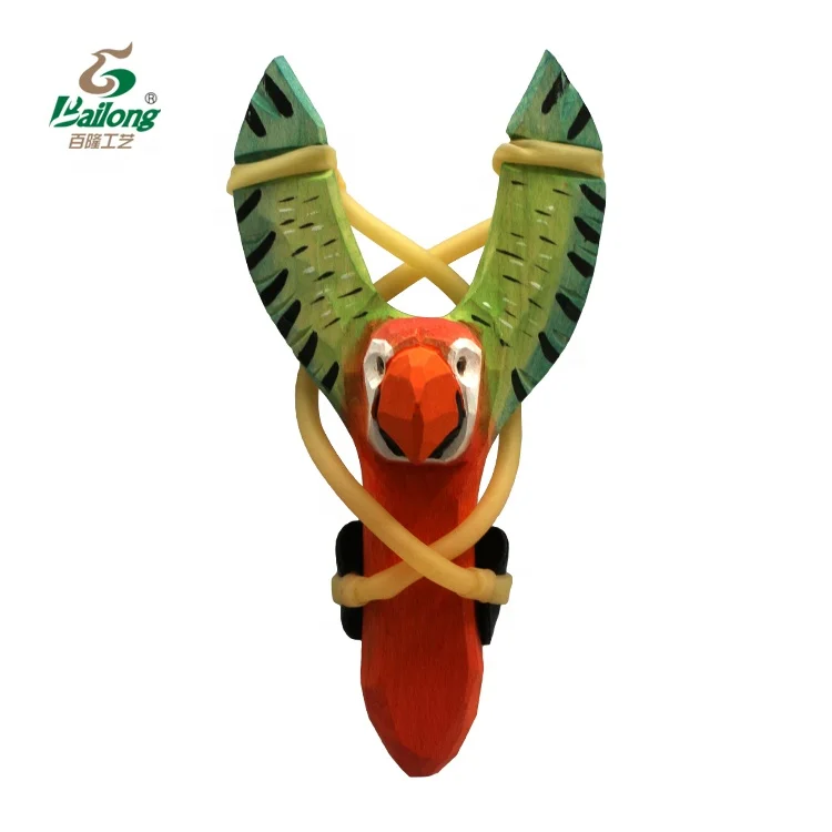 Direct factory CE standard zoo animal hand carved wooden sling shot