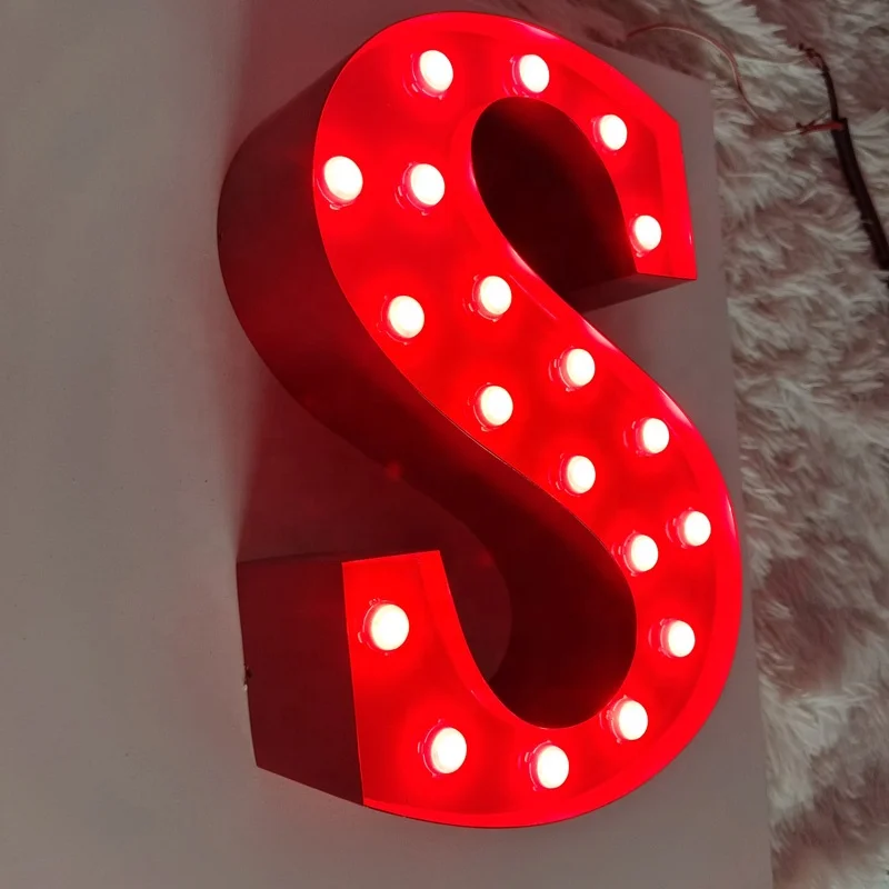 Kexian Customized Small Size Marquee Letters Small Led Marquee Numbers Marquee Letters with Lights for Table Top