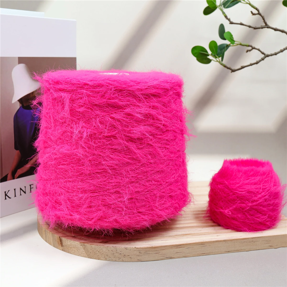 High-quality 5.0Cm nylon feather yarn mink imitation yarn knitting fancy yarn
