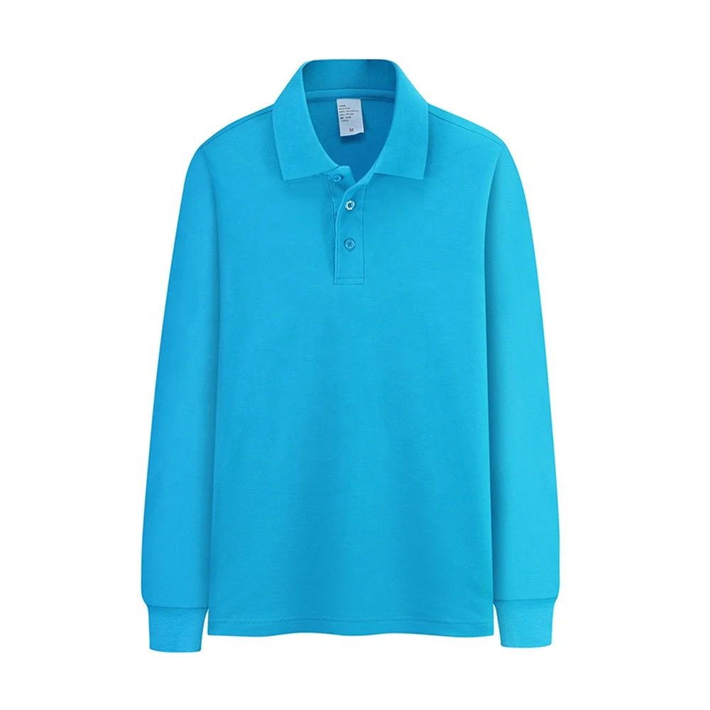 High quality Custom Cotton Polo Shirt Design Long Sleeve Blank Color Polo t Shirts Men For Golf Sport Shirt