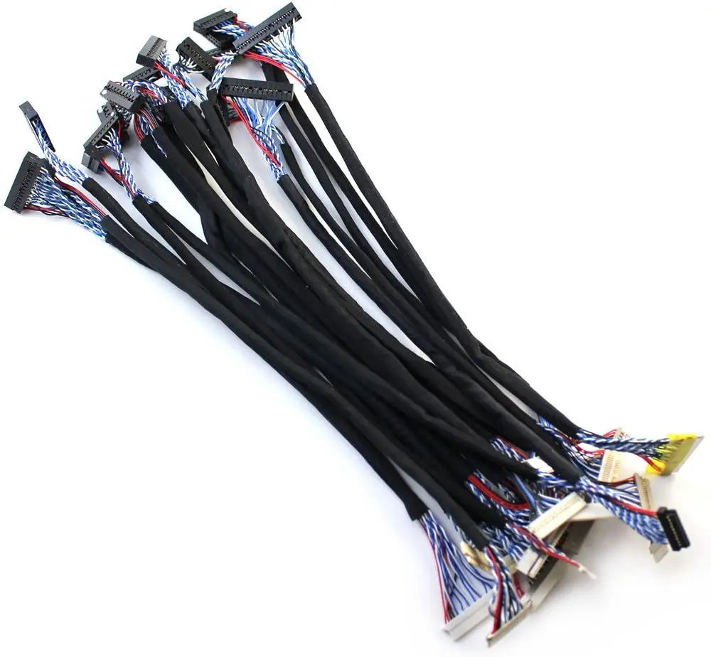 Common Used Universal LVDS Cable for LCD Display Panel Controller Support 14-26 inch Screen