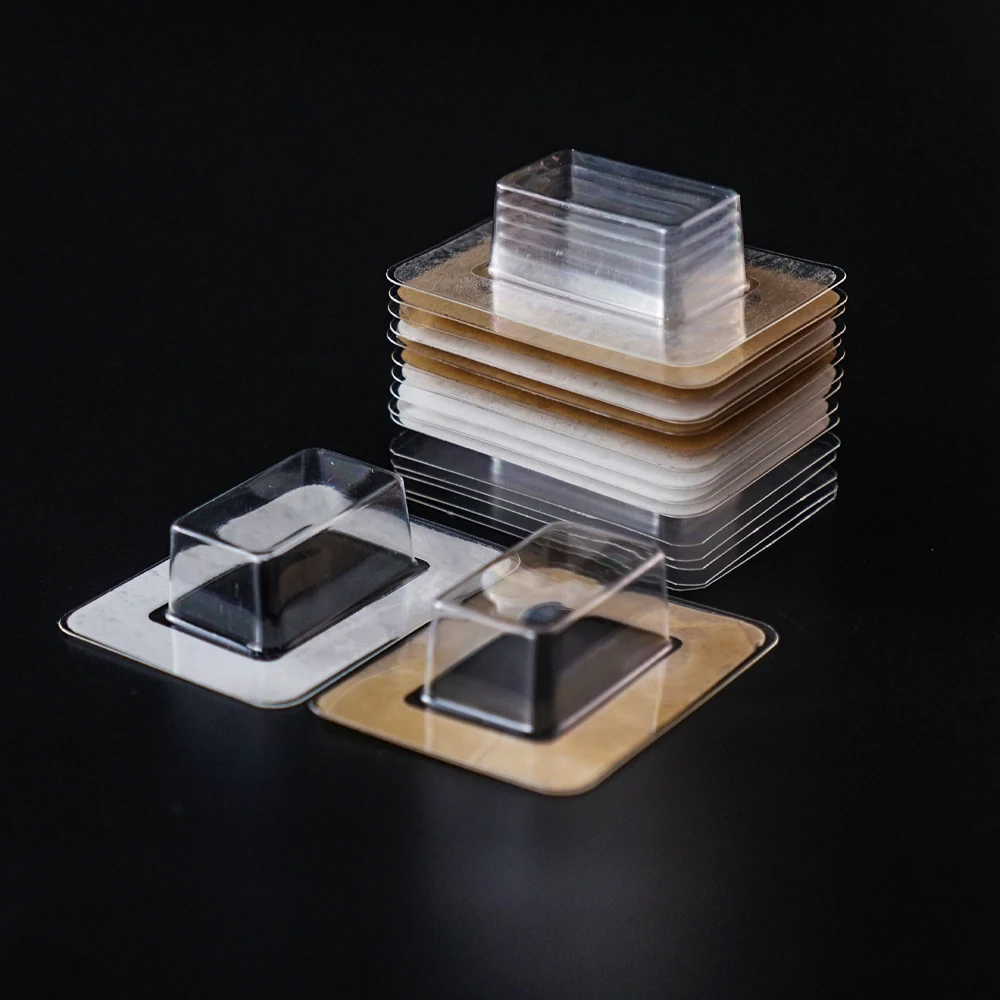 Custom Clear Plastic PVC PET Blister Pouch Packaging Blister Lithium Battery Blister with adhesive