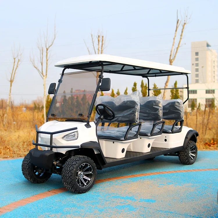 Small Smart High Efficiency the latest version 6 seaters 4 wheel 6 passenger person electric golf cart for sale