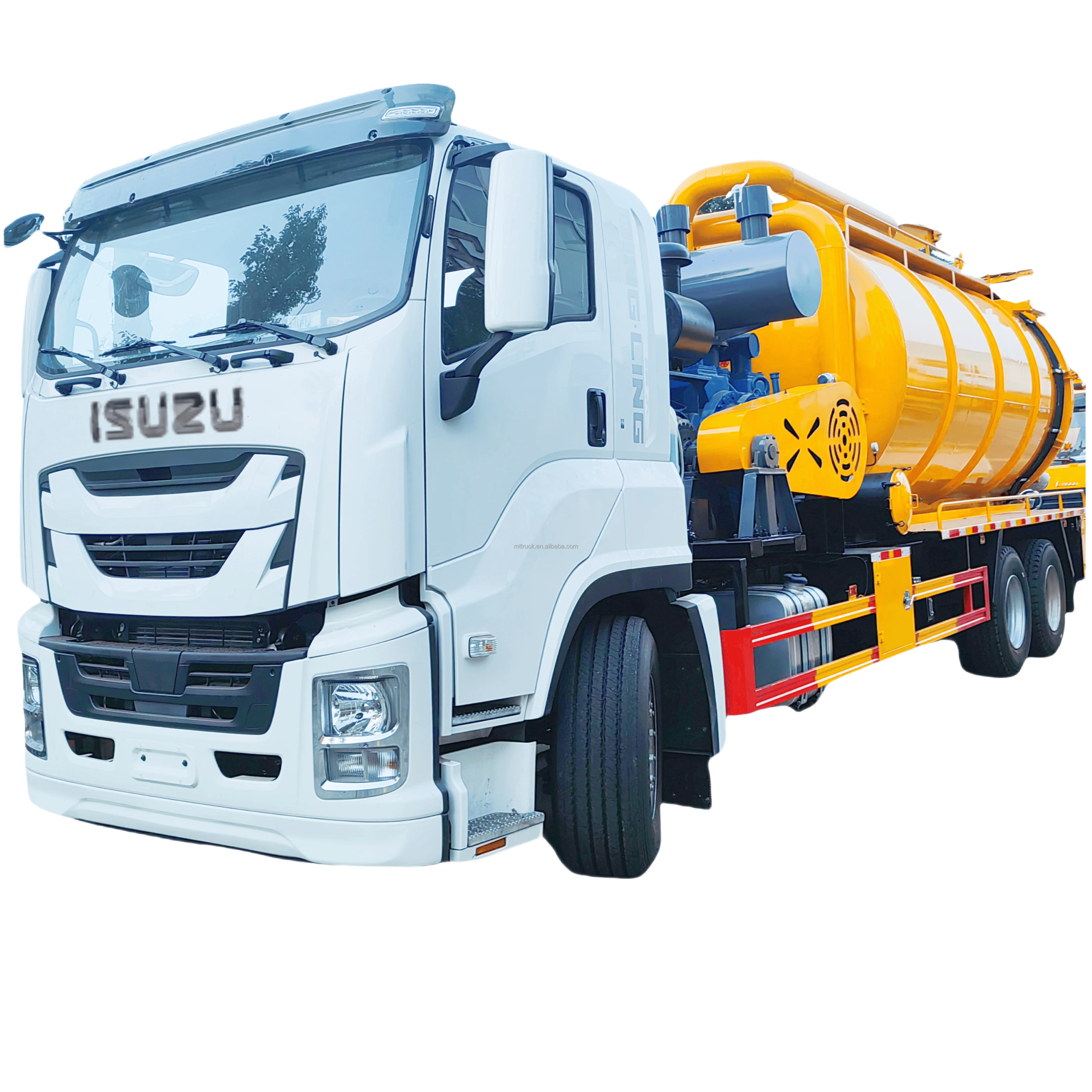 Isuzuu/Dongfeng/HOWO Manual Sewer Jetting Truck with Diesel Fuel 4x2 Drive Type Vacuum Pump Sewage Suction Septic Tank Use