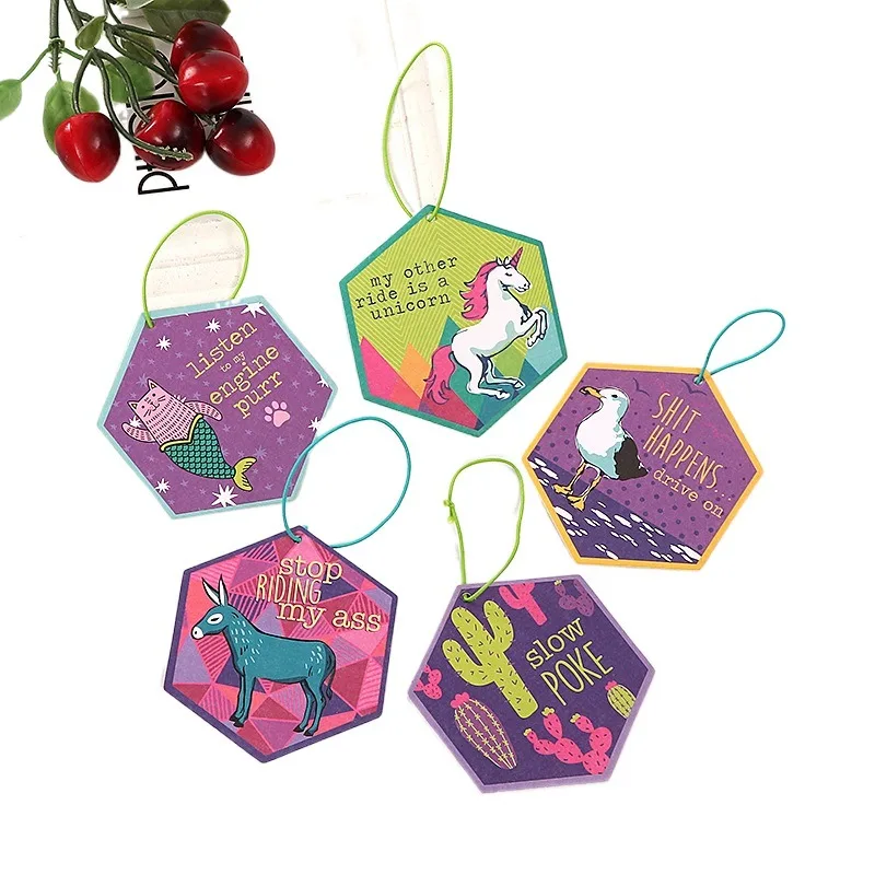 Customized Logo All Scents Refresh Paper Car Air Fragrance Air Freshener