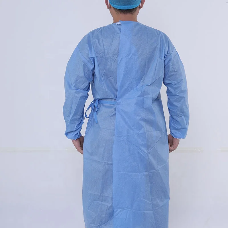 Medical Non Woven Fabrics Sterile Disposable Sms Gown Surgical