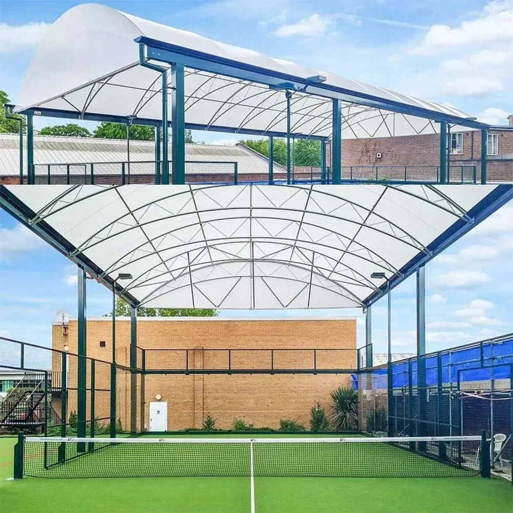 Профессиональный поставщик padel court уличная крыша Спортивная теннисная площадка с крышкой