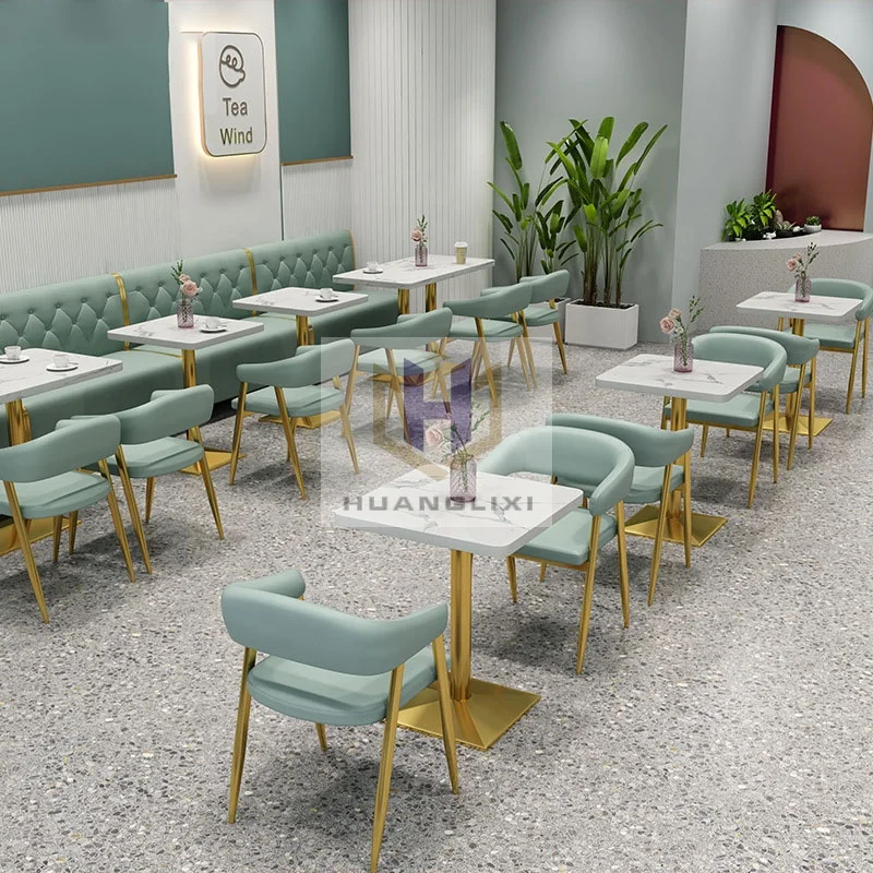 Restaurant Sets Furniture Dining Table with Chairs Coffee Shop Furniture Cafe Tables and Chairs Fast Delivery