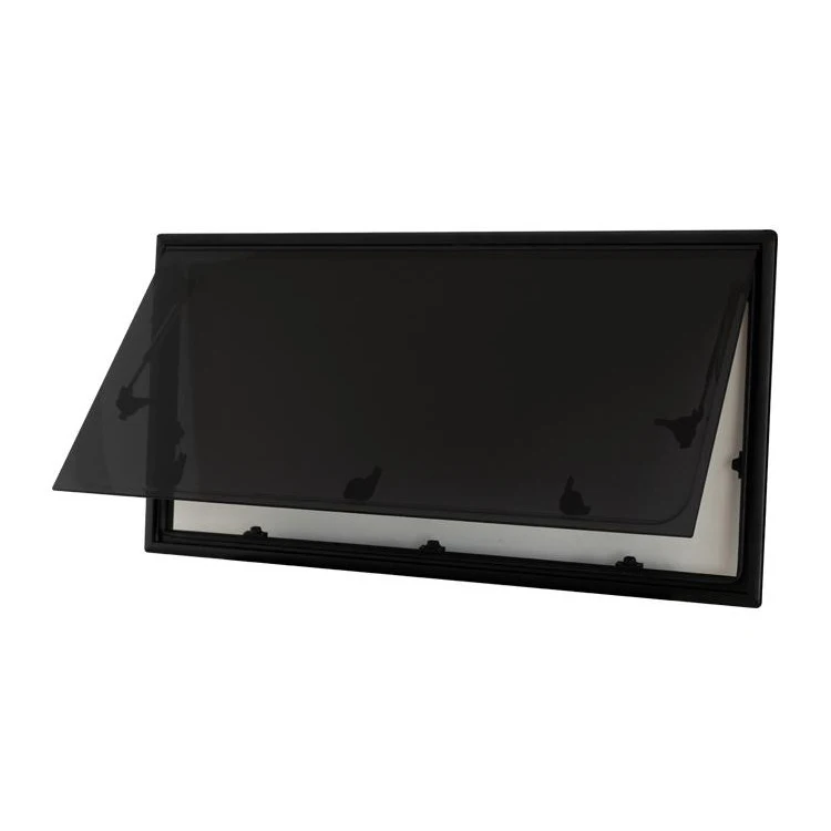 Dual Acrylic push out RV Side Window with square corners for Caravan Motorhome Camper Van
