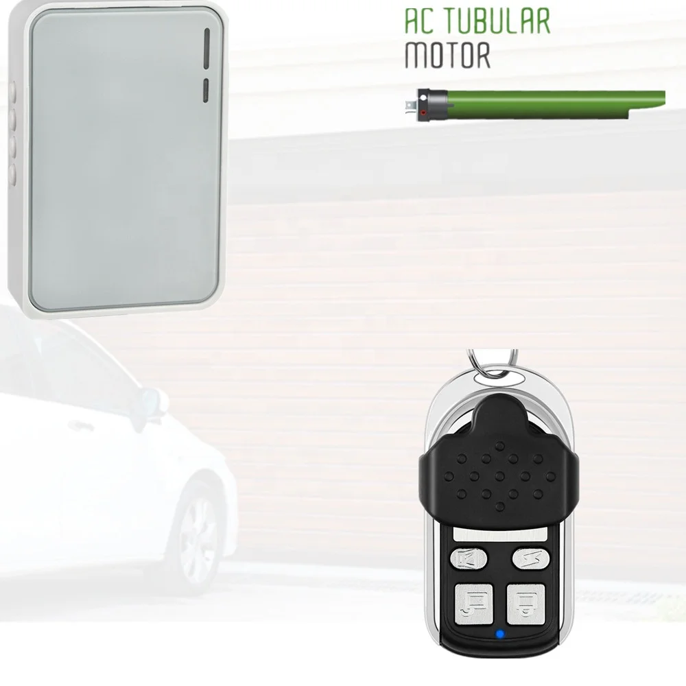 Scroll door tubular motor controller learning code winding gate wireless remote control of continental shutter