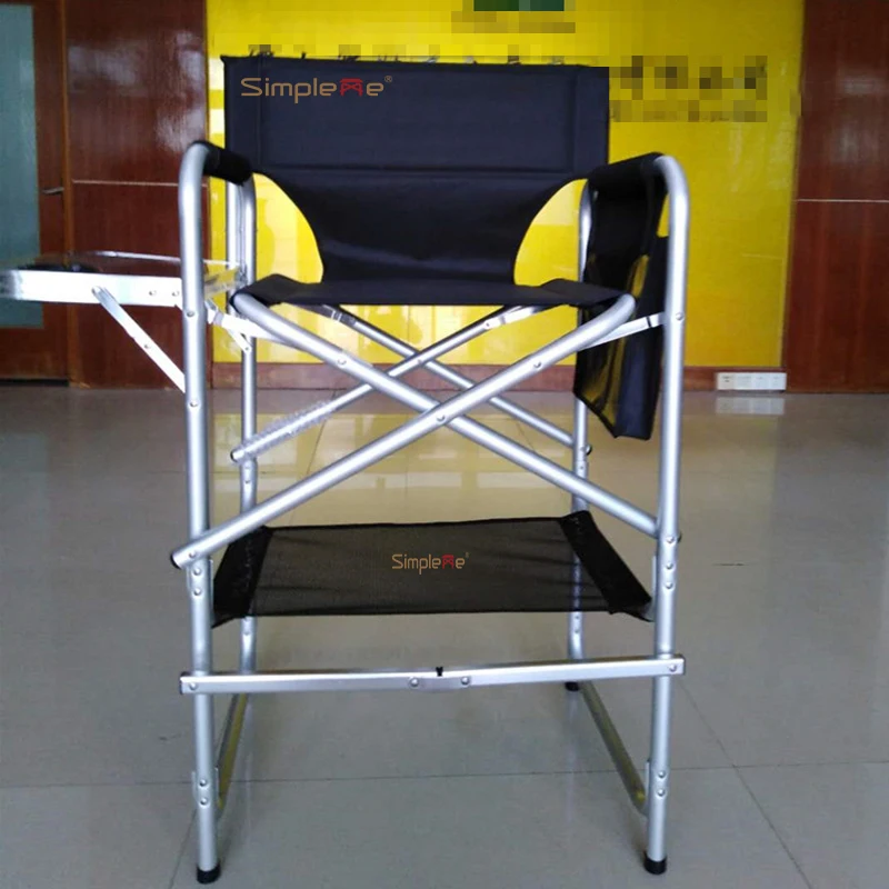 Onwaysports Aluminium Director Makeup Artist Chair Single Side Tray Makeup Chair