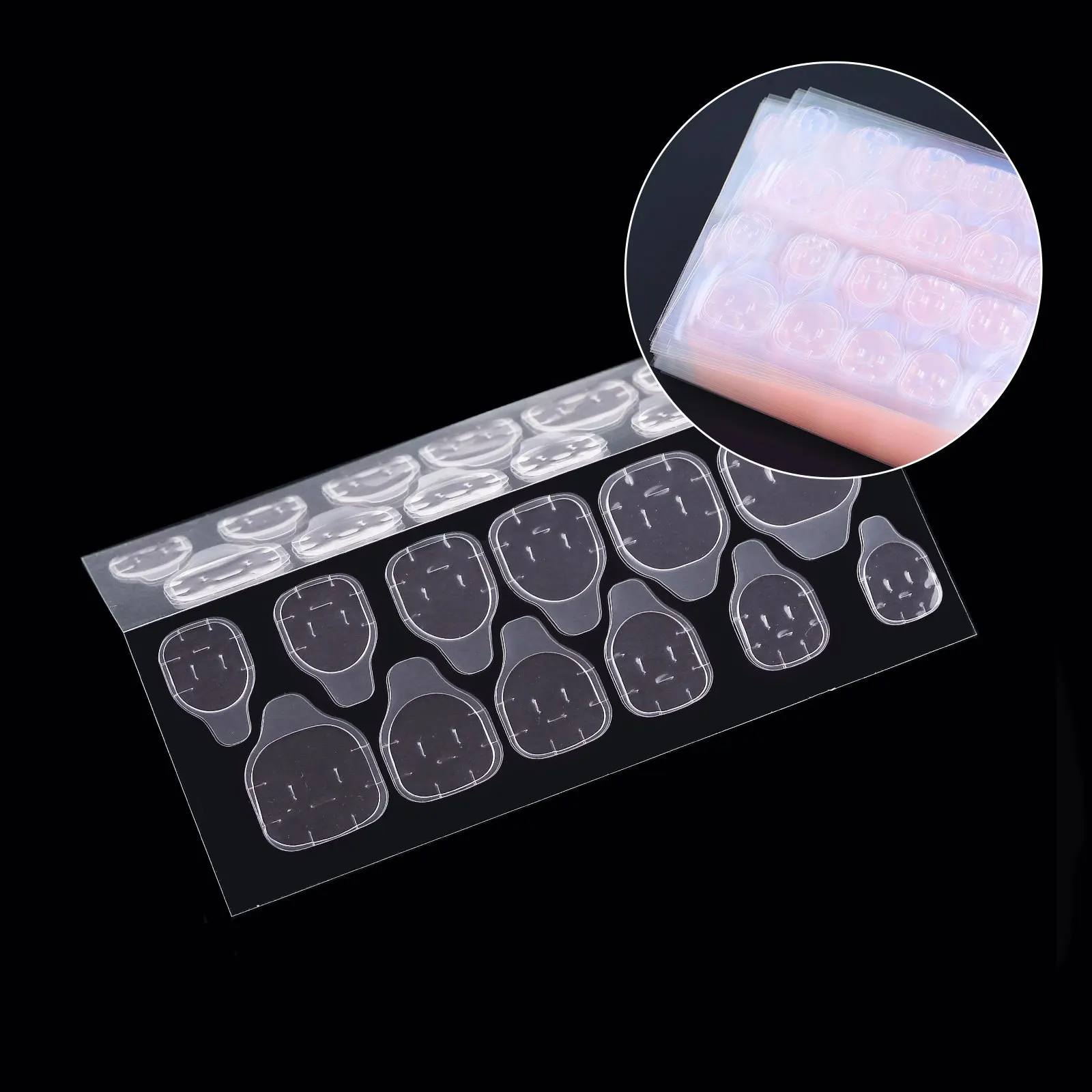 Double Side Glue Nail Sticker for Press on Nail Sticky Tabs False Nail Tips Jelly Adhesive Tabs