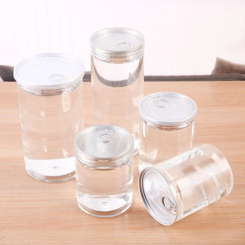Pet Container With Screw Top Lid 2oz 3oz 4oz 5oz 6oz 8oz 16oz Plastic Jars for Butter Honey Jams Provide Samples