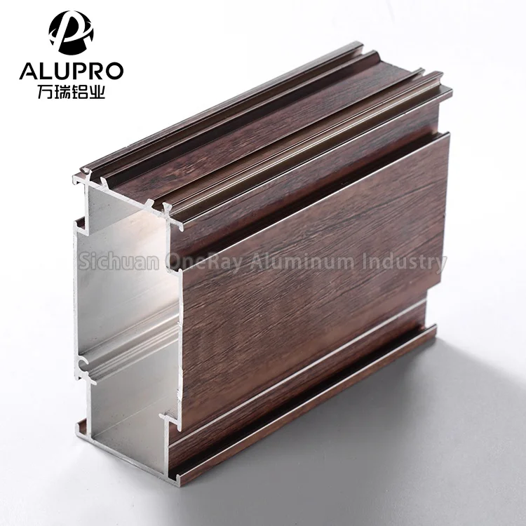 
wooden print aluminium profile For Windows 6063 t5 aluminum price per kg aluminium frame 