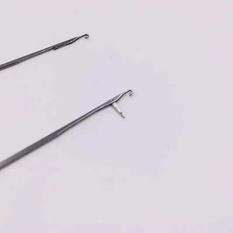 Wholesale  Small Single Head Metal Crochet Hooks Beaded Piercing Tool Tee Knitting Needles Crochet Hooks