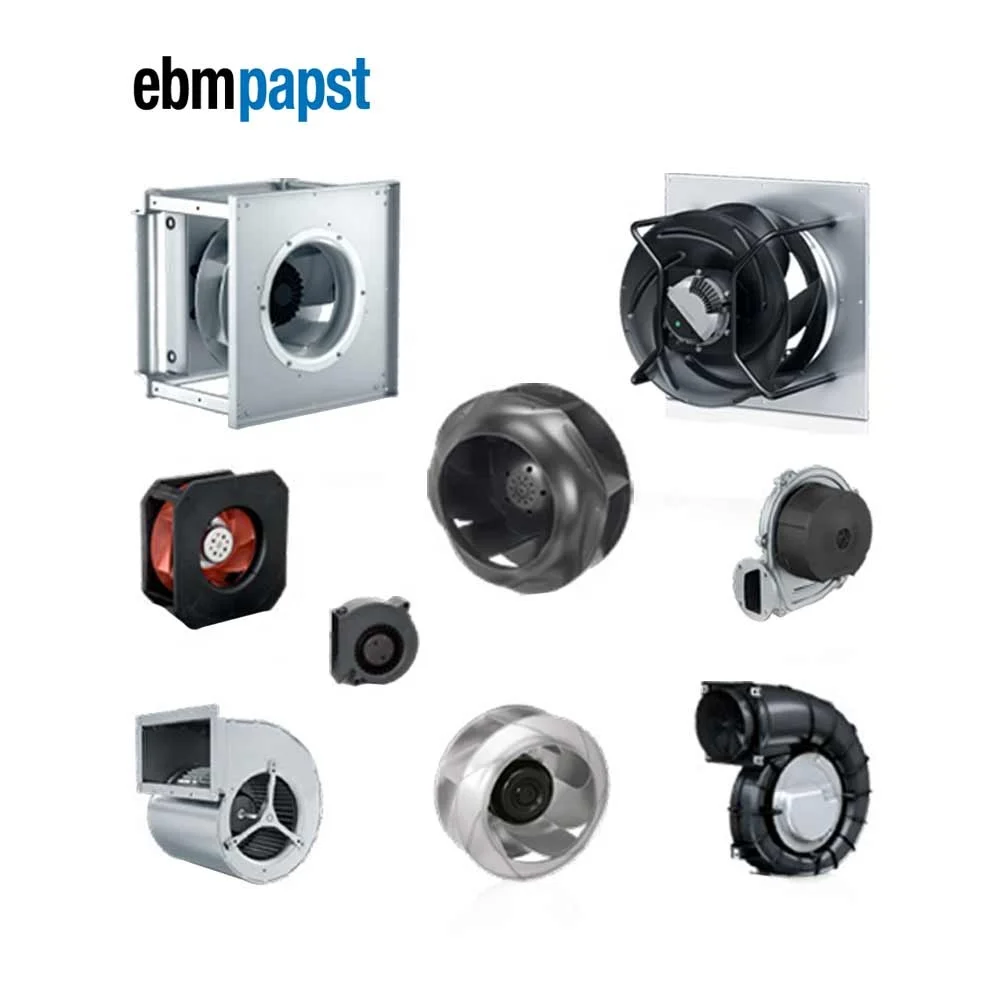 ebmpapst 133mm to 900mm EC Plug Fan Backward Metal Plastic Impeller 0-10V PWM Control Centrifugal Cooling Fan